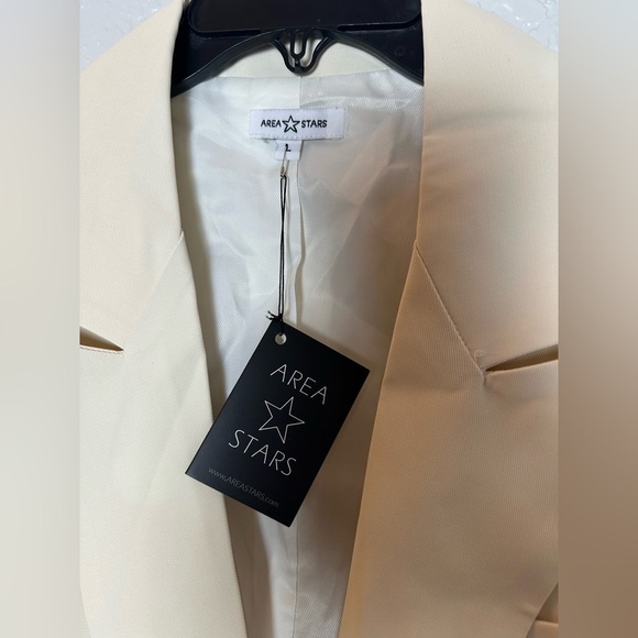 NWT Area Stars Cream Blazer Vest - Picture 3 of 4